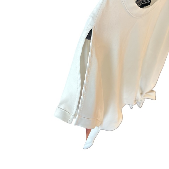 Frank Lyman tie-front blouse-White-Size 12 - Picture 3 of 6